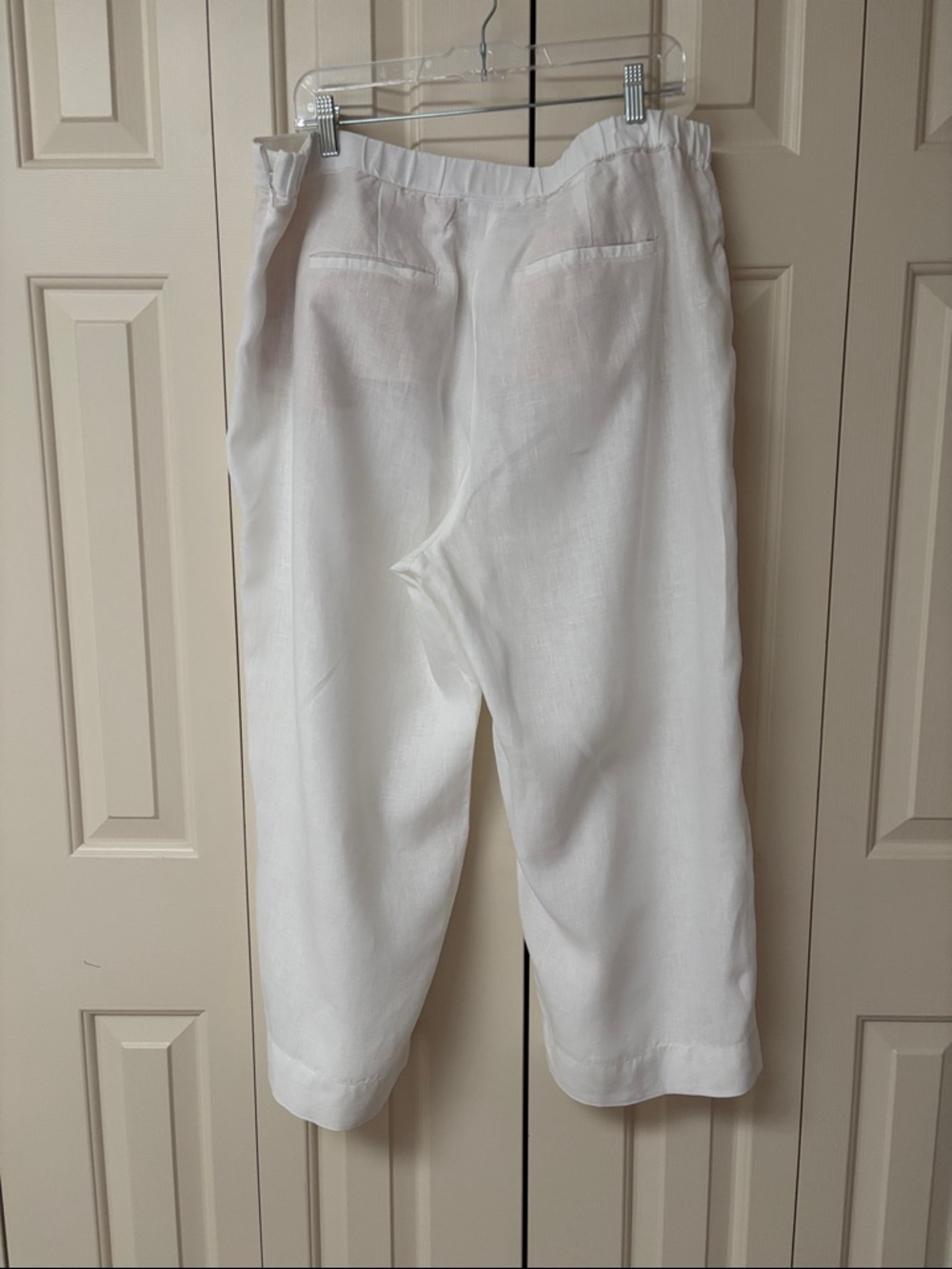 J. Jill White "Love Linen" Cropped Pants - Picture 2 of 5